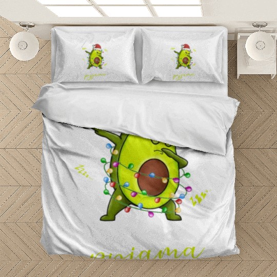 Winter Christmas Pyjama Avocado Bedding Sets