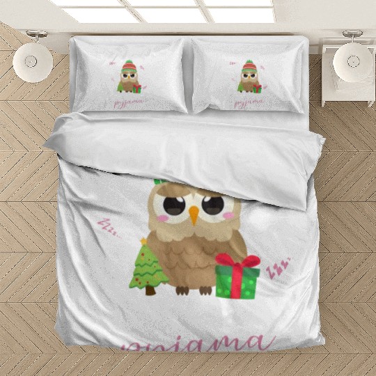 Winter Christmas Pyjama Owl Bedding Sets