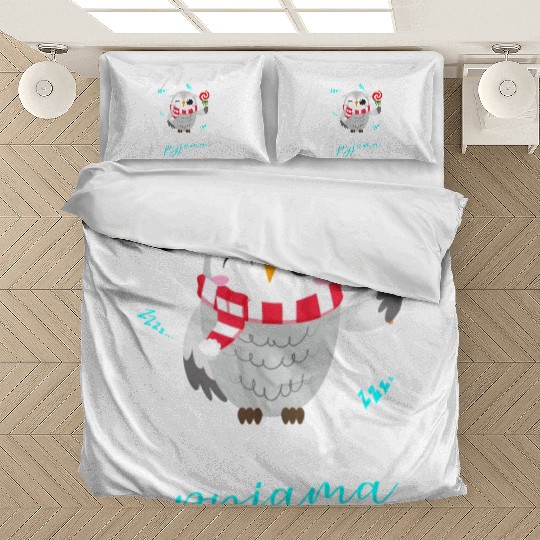 Winter Christmas Pyjama Owl Bedding Sets