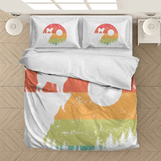 Alaskan Malamute at Sunrise in the Forest Bedding Sets