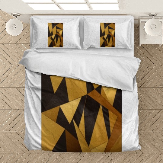 Black and Gold Minimalist Bedding Sets