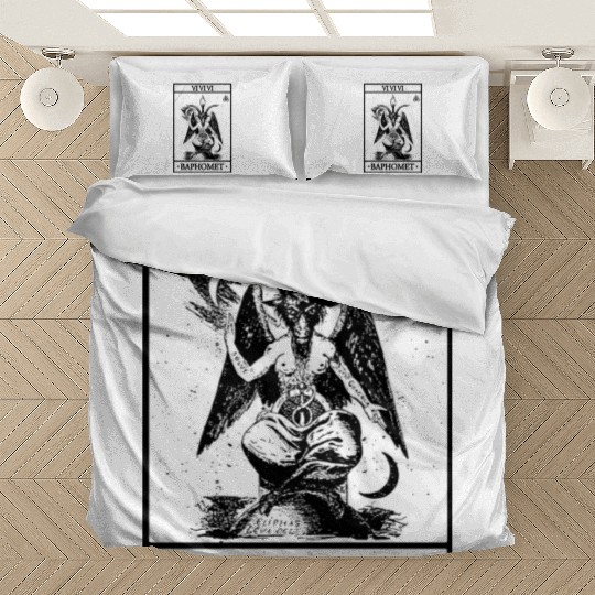 Baphomet Tarot Card Satanic Occult Bedding Sets