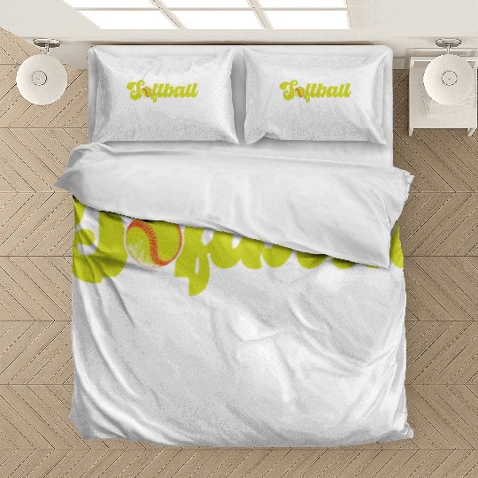 Softball Aunt Softball Player Pitcher Catcher Bedding Sets