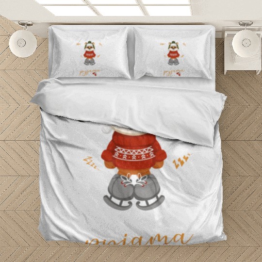 Winter Christmas Pyjama Tiger Bedding Sets