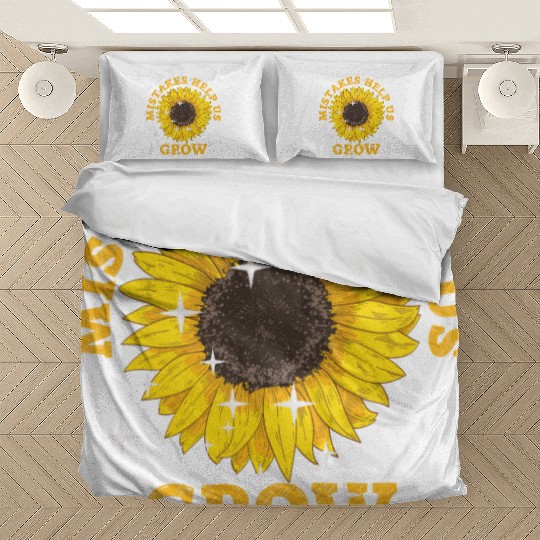 Mistakes Help Us Grow Back To School Motivational Bedding Sets