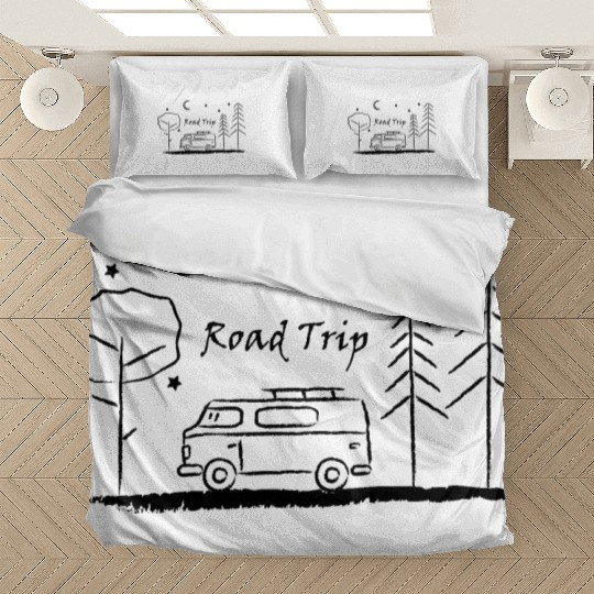 Road trip – your heart beats for camping Bedding Sets