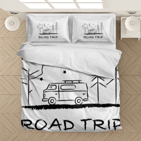 Road trip – your heart beats for camping Bedding Sets