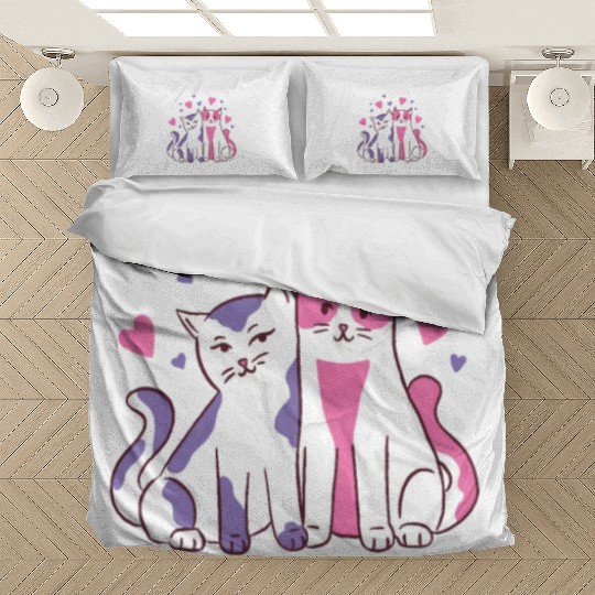 streetcat volunteer, trap neuter return, cat help Bedding Sets