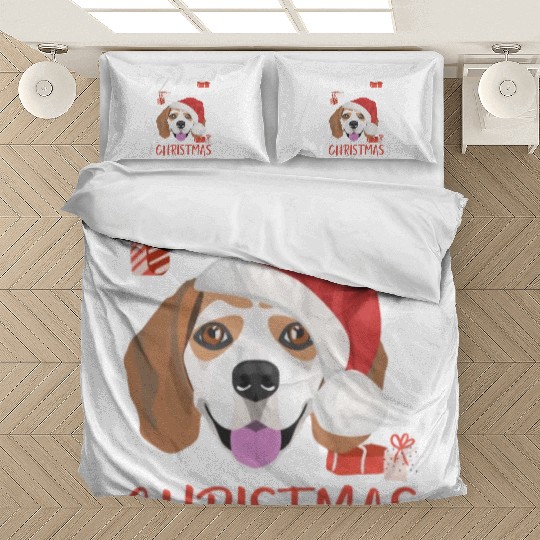 Beagle Merry Christmas Bedding Sets