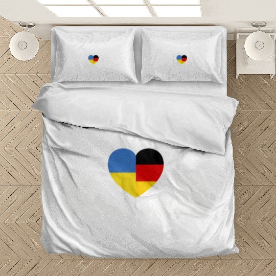Ukraine Germany Flag Two Countries Bedding Sets