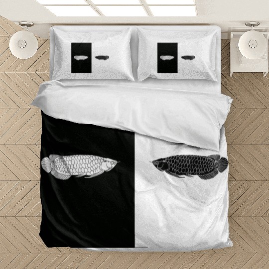 Asian arowana fish illustration for kids Bedding Sets