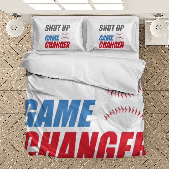 shut up I'm doing game changer Baseball game Bedding Sets