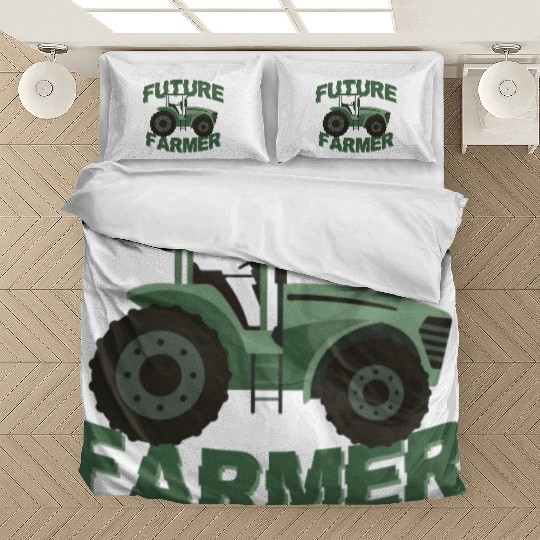 Farming Farmer Tractor Future Bedding Sets