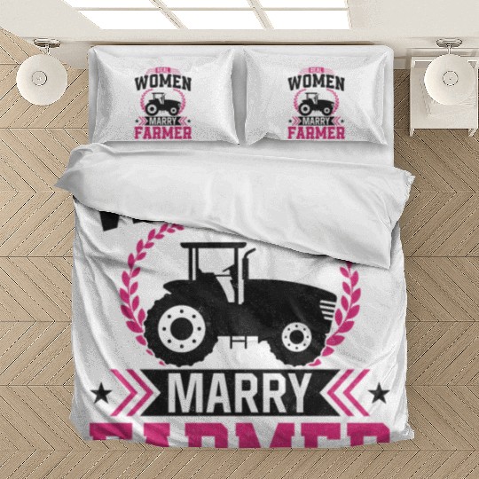 Farming Farmer Husband Wife Bedding Sets