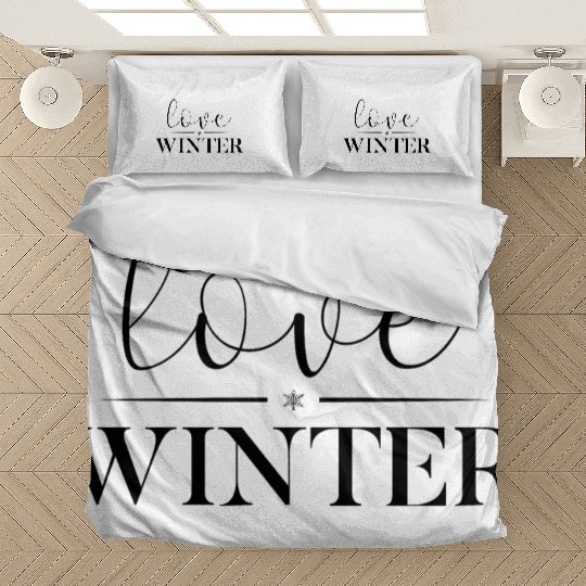 I Love Winter, Snow, Cold And Snowman Bedding Sets