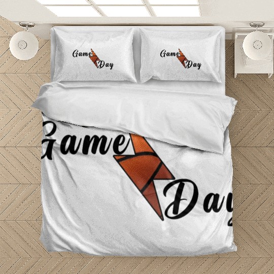 Game Day Basketball Lightning Bolt Bedding Sets