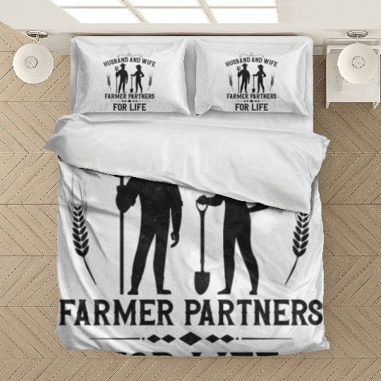 Farming Farmer Husband Wife Bedding Sets