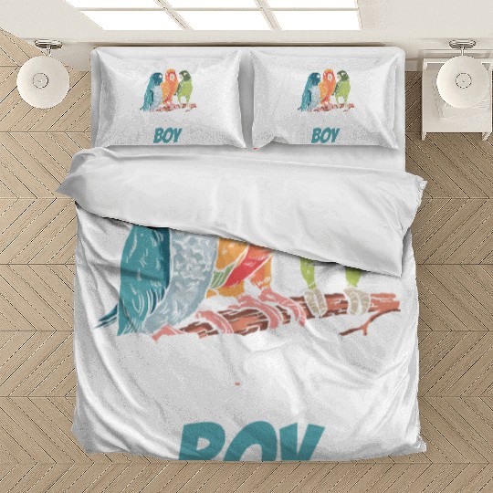 Parrot Boy Pet Parrots Animal Cute Bedding Sets