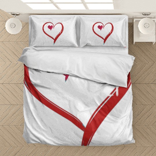 i love me heart text icon Bedding Sets