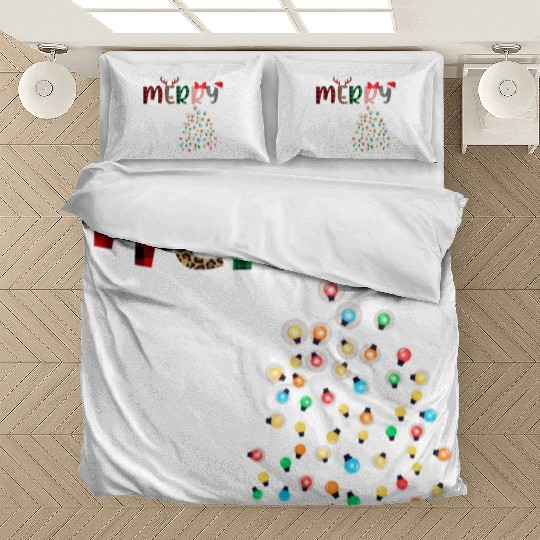 MERRY CHRISTMAS ,Christmas light Bedding Sets