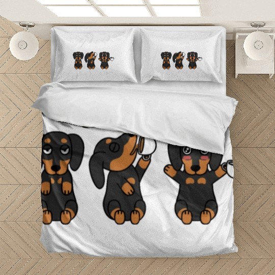 Dachshund Coffee Lover Bedding Sets