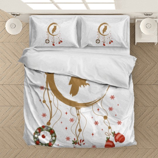 Winter dreamcatcher Christmas Owl Bedding Sets