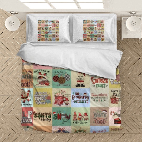 Christmas Patchwork Vintage Pattern Bedding Sets