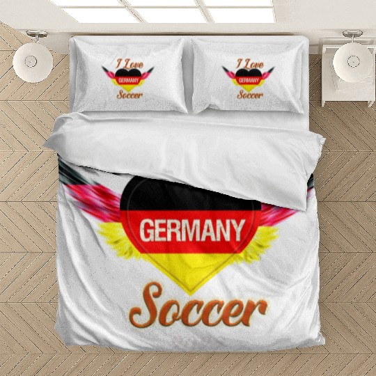 I Love Germany Soccer 2022 Bedding Sets