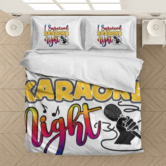 Karaoke Singer 80s Retro I Bedding Sets