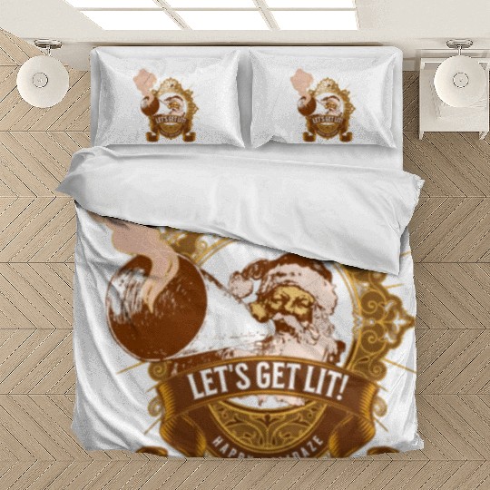 Lets get lit christmas Bedding Sets