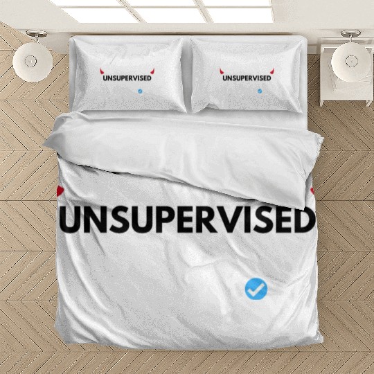UNSUPERVISED DAD FUNNY CUTE DESIGN Bedding Sets
