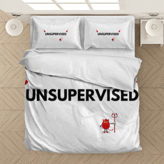 UNSUPERVISED MUM FUNNY CUTE DESIGN Bedding Sets