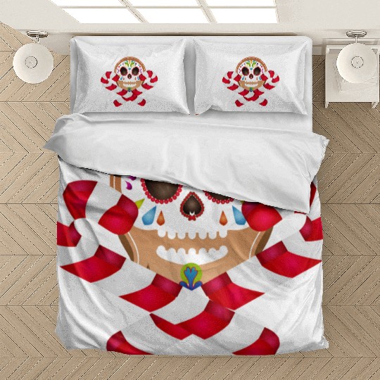 Gingerbread man Sugar Skull decor for Christmas Bedding Sets