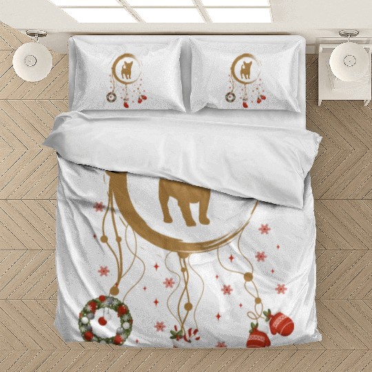 dog dreamcatcher Christmas French Bulldog Bedding Sets