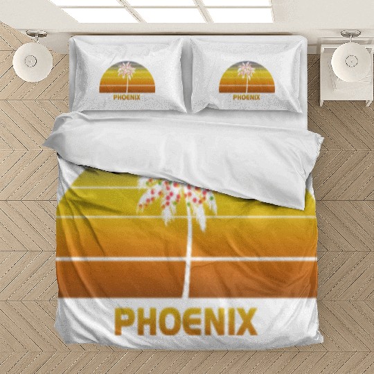 Phoenix Arizonna Palm Tree Christmas Lights Family Bedding Sets