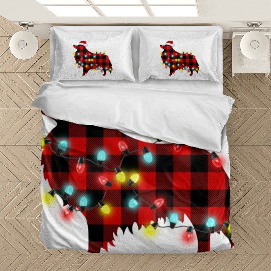 Collie Christmas Dog Lover Pajamas Bedding Sets