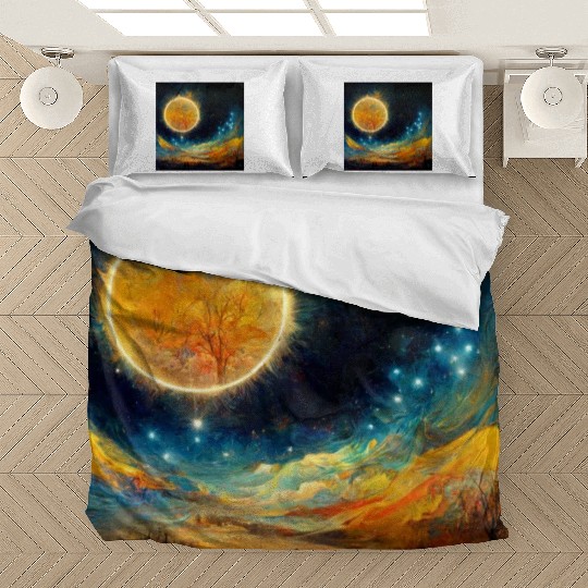 Full moon and Sun Bedding Sets