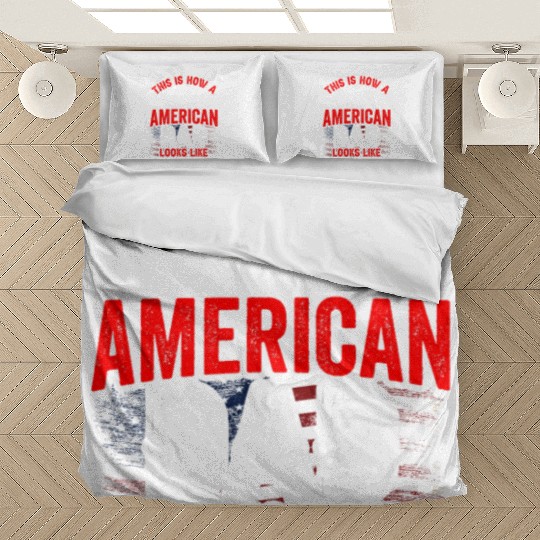 This Is How A Patriotic American Dad Looks Like US Bedding Sets