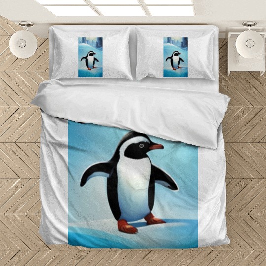 Penguin on ice Bedding Sets