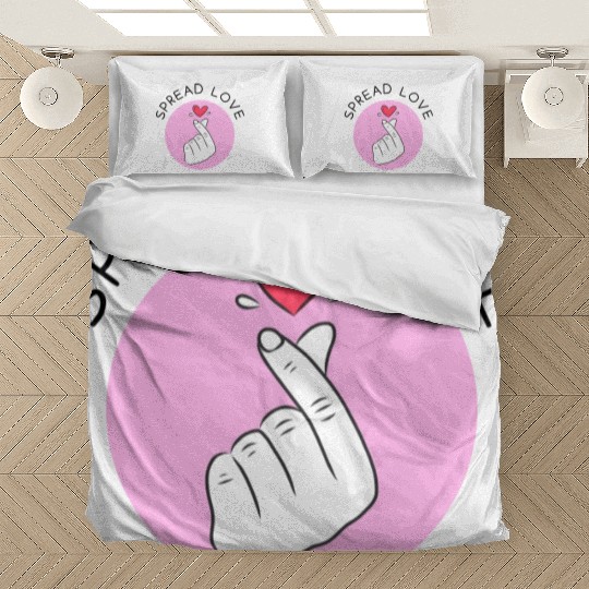 Korean heart symbol - Spread Love Intention Series Bedding Sets
