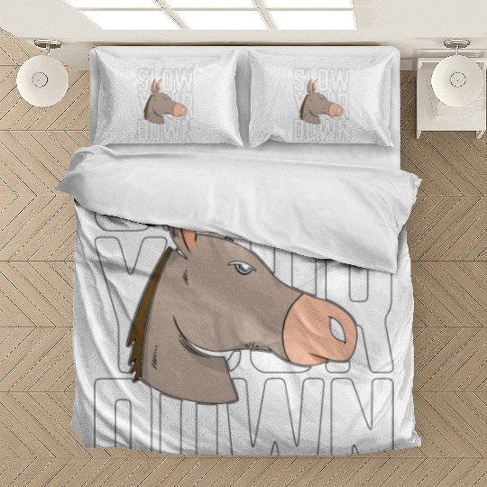 Donkey Slow Your Down Miniature Donkey Farmer Pet Bedding Sets