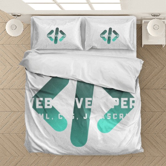 Web Developer Typography (HTML, CSS, JavaScript) Bedding Sets
