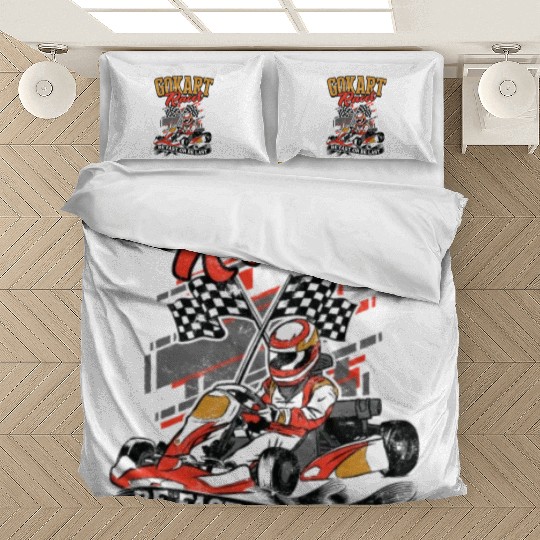 Go kart racer Be fast or be last - go kart Bedding Sets