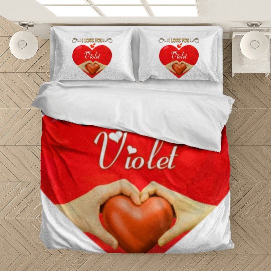 I love you Violet Bedding Sets