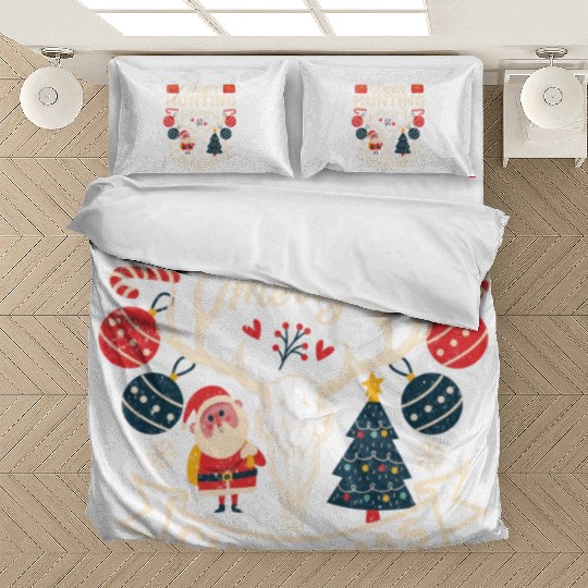 Deer Hunting Merry Christmas Bedding Sets