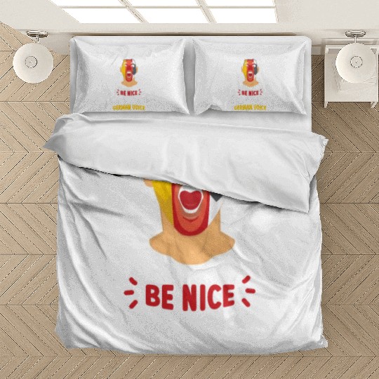 Be Nice Or I'll Use My German Voice Scream Teacher Bedding Sets