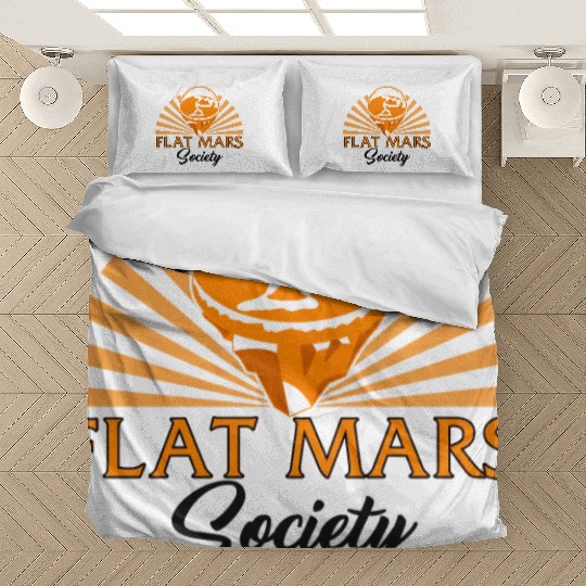 Mars Bedding Sets, Flat Mars Society Mars Bedding Sets, Science