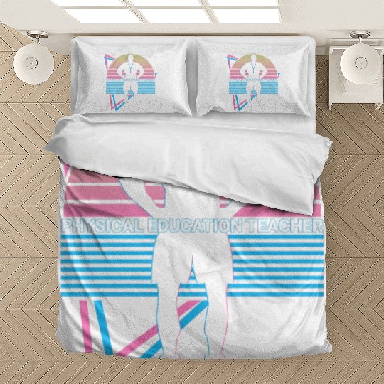 Physical Education Teacher PE Teacher Retro Bedding Sets