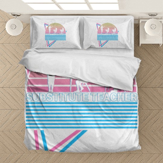 Substitute Teacher Retro Bedding Sets