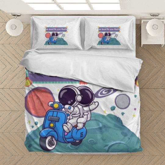 We Used To Live There Cool astronauts on Planets Bedding Sets